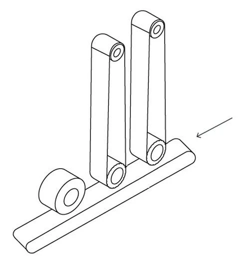 NS FG330 2ZK - pásová bruska - konfigurace 2 brusné pásy + válcový kartáč