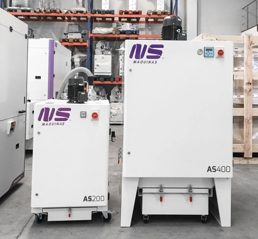 NS AS400 - Odsávací zařízení v porovnání s AS200