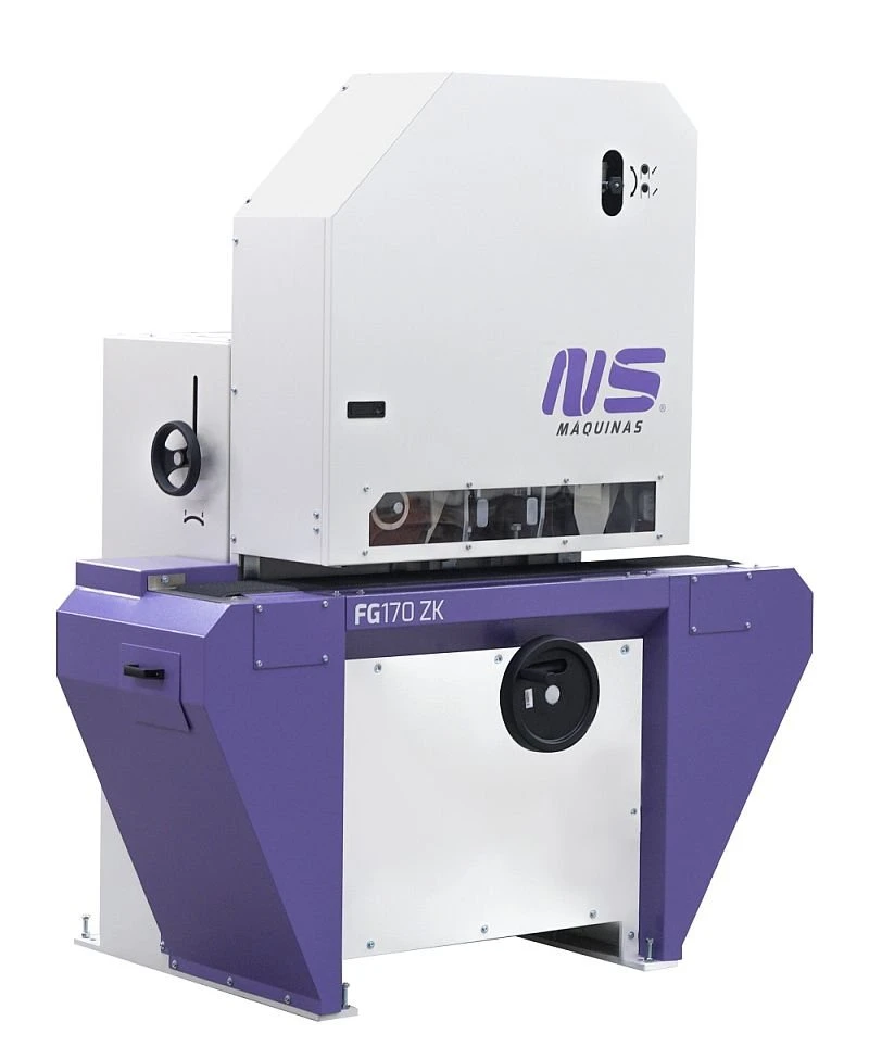 NS FG170 ZK - pásová bruska - konfigurace brusný pás + válcový kartáč