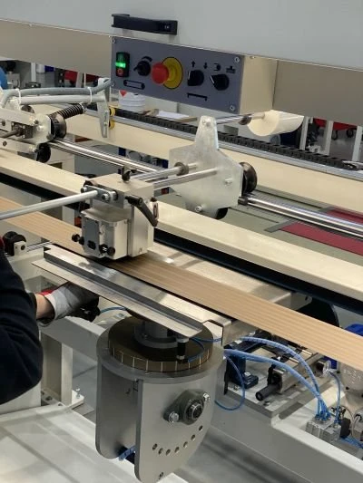 Pásová bruska NS LMD2500 2Z se 2 dlouhými pásy - broušení s použitím 3D manipulační hlavy