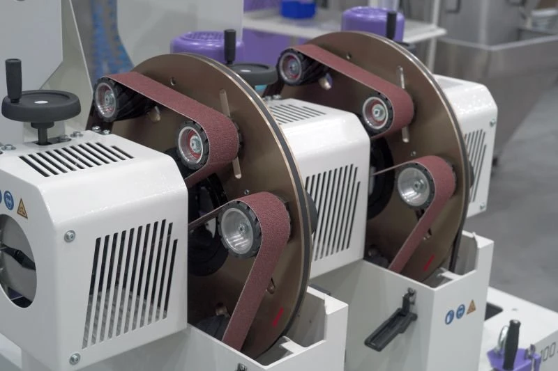 NS ML100 2Z - Pásová bruska na trubky - planetární kola s brusnými pásy