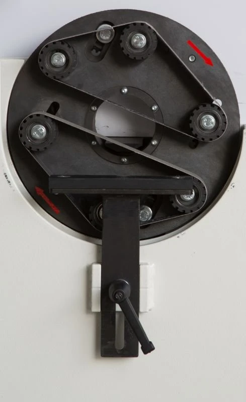 NS ML50 - Pásová bruska na trubky - planetární kolo s dvojicí brusných pásů