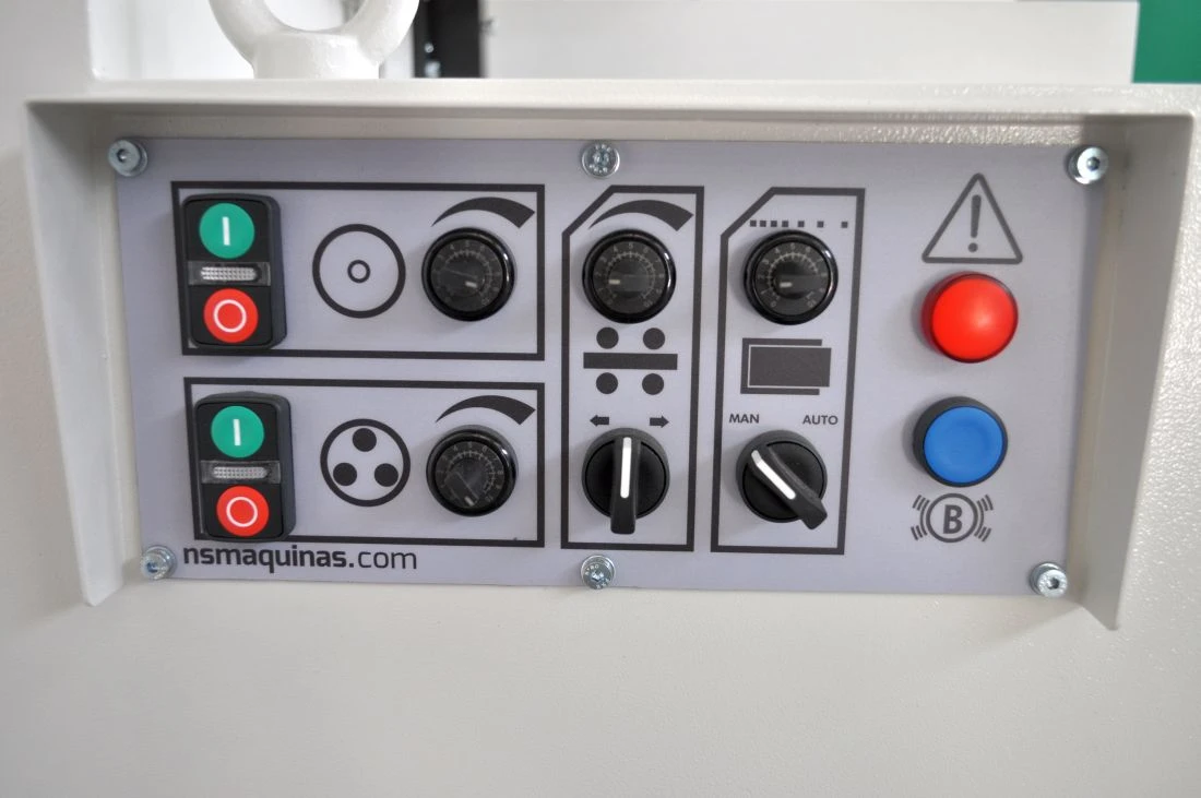 NS MP100 - Leštička na trubky - řídící panel