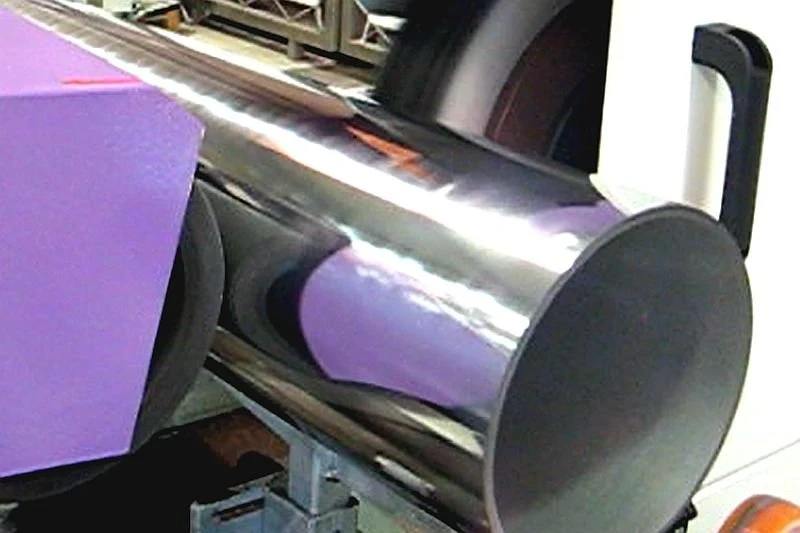 NS RC200 - Pásová bruska a leštička na trubky - leštění do zrcadlového lesku