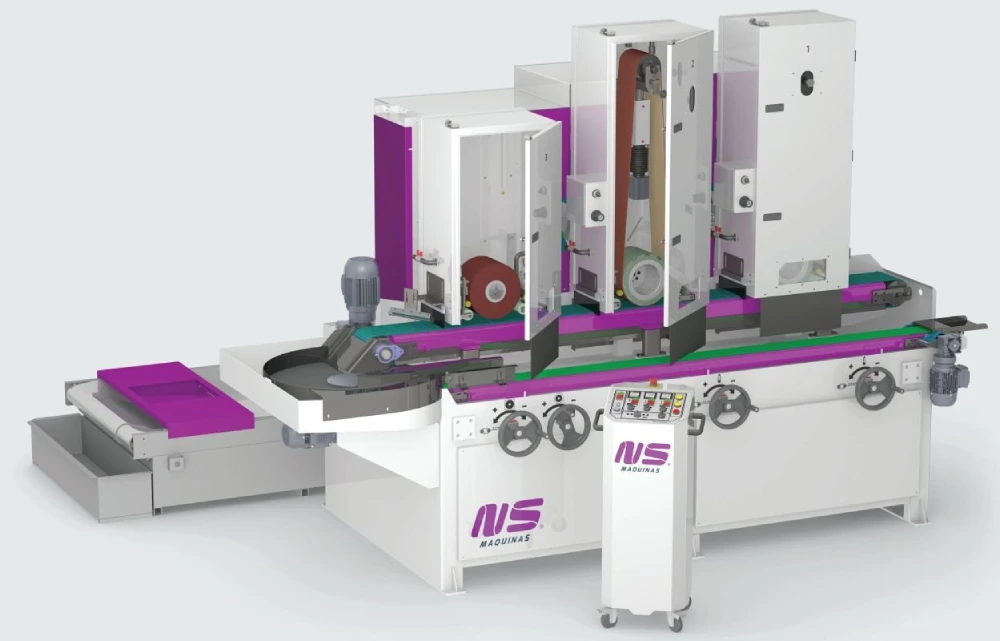 Grafická ukázka strojní pásové brusky