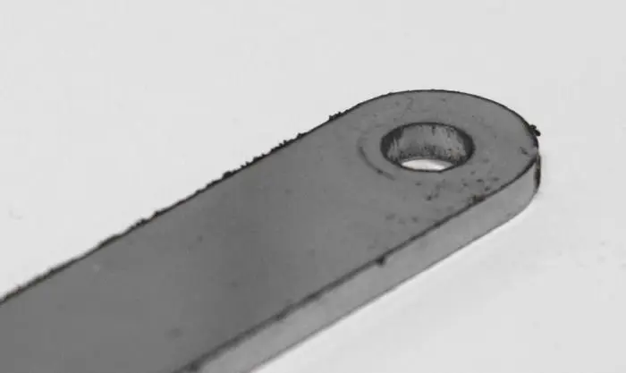 Obrobek před zaoblením hran