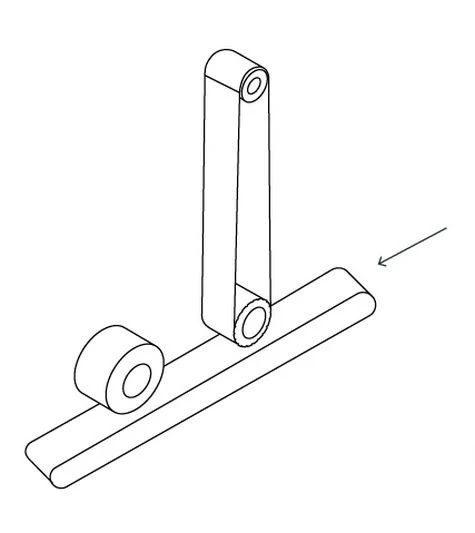 NS FC120 ZK - pásová bruska - konfigurace brusný pás + válcový kartáč